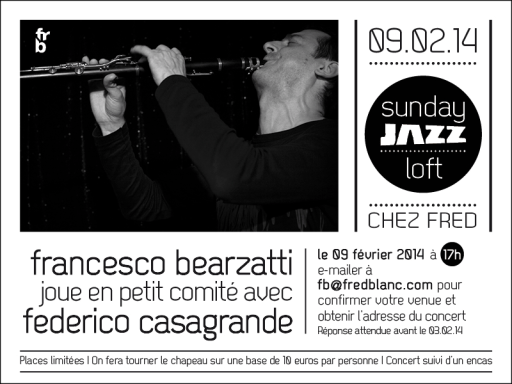 Francesco Bearzatti, saxophoniste tenor et clarinettiste, Federico Casagrande guitariste
