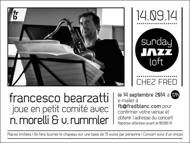 Invitation 5e Sunady jazz loft